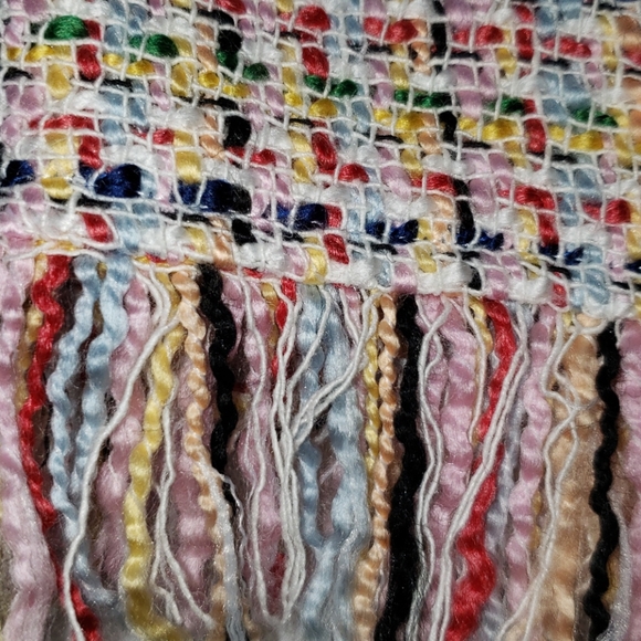 Zara Woman Tweed Multi-colored Fringe Top - Picture 9 of 16